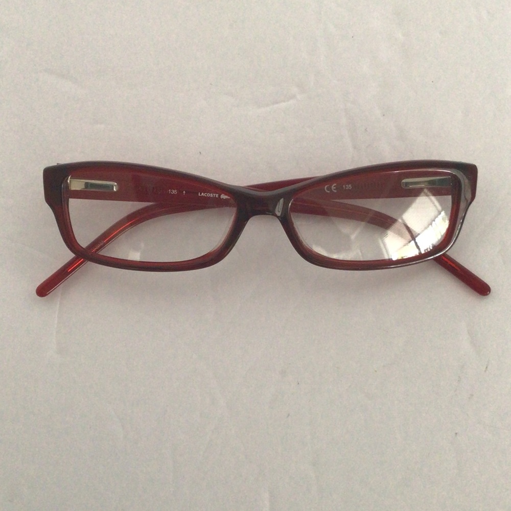 🛍️🛍️ Lacoste 🛍️🛍️.        Women's Burgundy Glasses